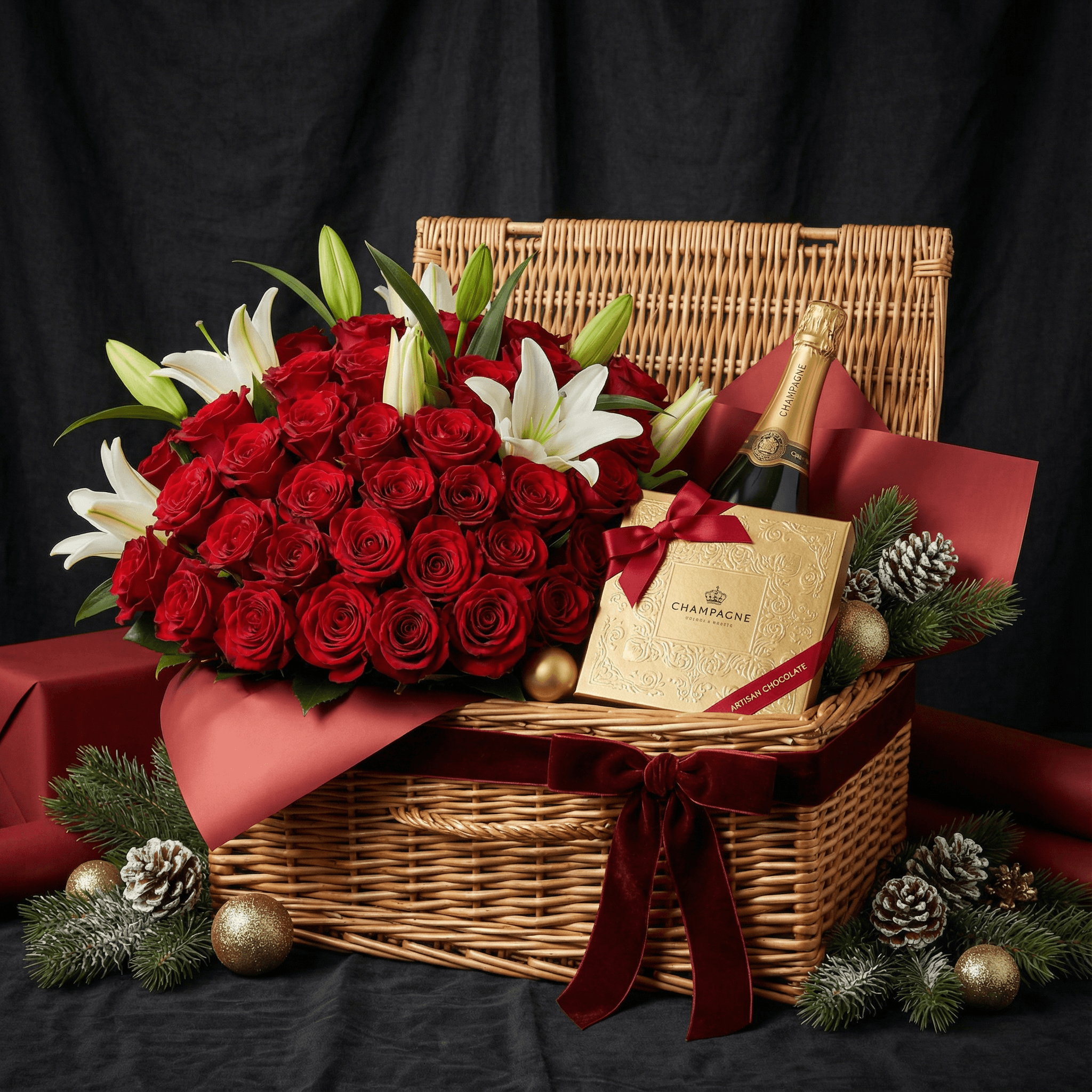 Божиќна Луксузна Кошница